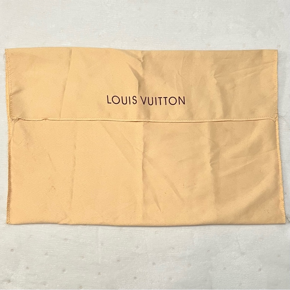 Louis Vuitton Beige XL Dust Bag Storage Cover for Handbag Envelope Style